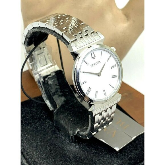 Bulova Women's Watch 96L275 Roman Numeral White Dial Stainless Steel Quartz - Picture 13 of 13
